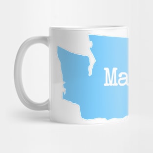 Washington Made WA Blue Mug